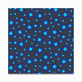 Blue Stars Canvas Print
