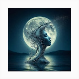 Mystical lake Canvas Print