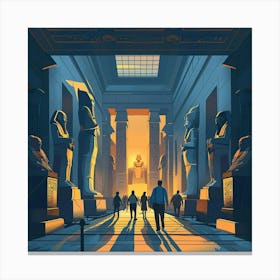 Egyptian Temple 4 Canvas Print