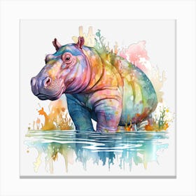 Hippo 17 Leinwandbild