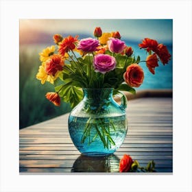 Bouquet Of Flowers Canvas Print