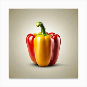 Red And Yellow Pepper 1 Canvas Print