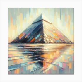 Pyramids Of Giza -Painted Canvas Print