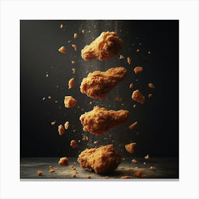 Fried Chicken Wings Canvas Print
