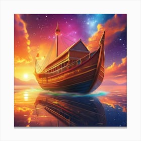 Ship In The Sky 1 Canvas Print