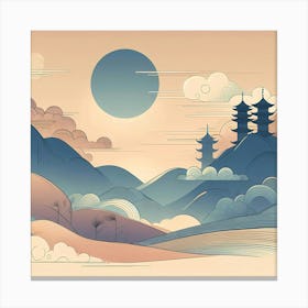 Chinese Landscape 6 Canvas Print