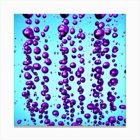 Purple Bubbles Canvas Print