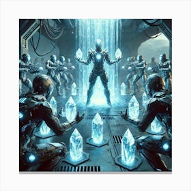 Cascade Sovereignty Scifi Crystal Defenders Defensive Positions Canvas Print