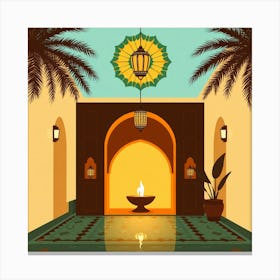 Islamic Interior Canvas Print