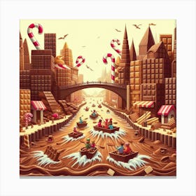 Chocolate River Canvas Print