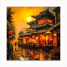 China Town 4 Canvas Print