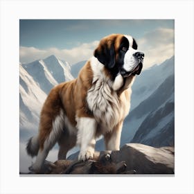 St Bernard 59 Canvas Print