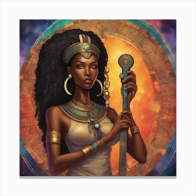 Divine Melanin Goddess 222 Canvas Print