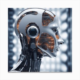 Robot Head 14 Canvas Print