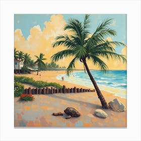 Day At The Beach Canvas Print