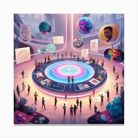 Futuristic World Canvas Print