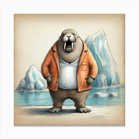 Walrus 16 Canvas Print