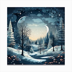 Winter Landscape 17 Canvas Print