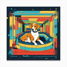 Dog Chilling Canvas Print