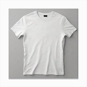 White T - Shirt 12 Canvas Print