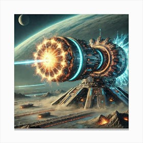 A Sci Fi Scene Serpentis Ultima Cannon Canvas Print