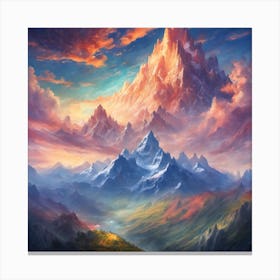 Mountain Landscape Canvas Print