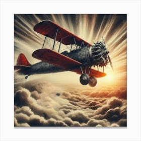 Flying Through The Clouds Canvas Print