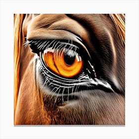 Eye Of A Horse 17 Canvas Print