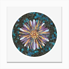 Mosaic Flower Canvas Print