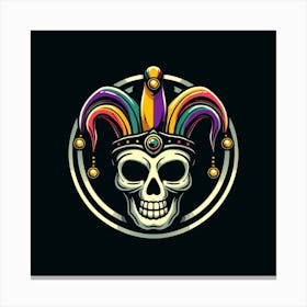 Mardi Gras Skull 2 Canvas Print