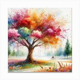 Tree Dripping Canvas Print