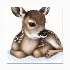 Sweet Little Deer (1) Canvas Print