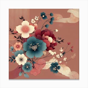 Asian Floral Painting 1 Canvas Print