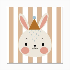 Print with cute bunny Canvas Print