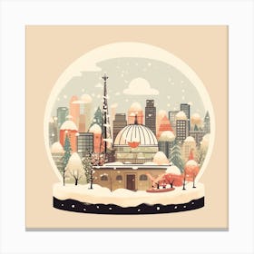 Tokyo Japan 2 Snowglobe Canvas Print