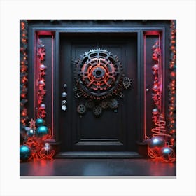 Christmas Door 157 Canvas Print