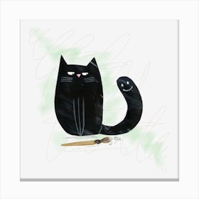 Black Cat Canvas Print