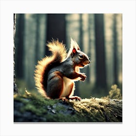 Squirrel In The Forest 259 Canvas Print