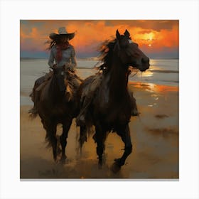 Cowgirl 3 30x30in 9000x9000px 31 Canvas Print