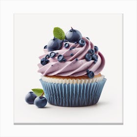 Blueberry Cupcake Canvas Print