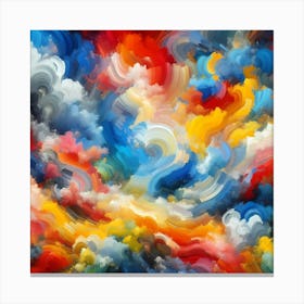 Abstract Of Colorful Clouds Canvas Print