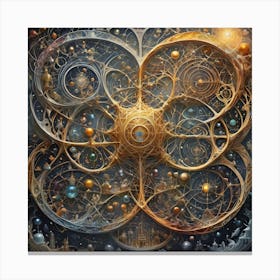 Genius, Madness, Time And Space 56 Canvas Print