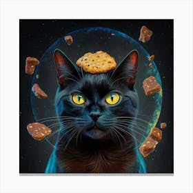 Cat With Cookies Canvas Print