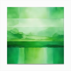Abstract Minimalist Painting That Represents Duality, Mix Between Watercolor And Oil Paint, In Shade (15) Canvas Print