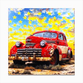 Vintage Car Viral - USA Used Cars Canvas Print