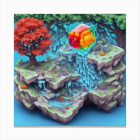 Cube Island Canvas Print