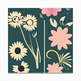 Earthy Floral Canvas Print