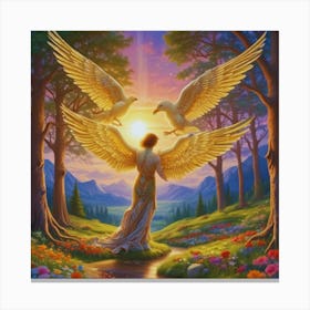 Angels Of The Forest Canvas Print