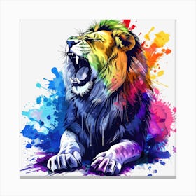 Lion Painting 6 Canvas Print