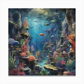 Underwater World Canvas Print